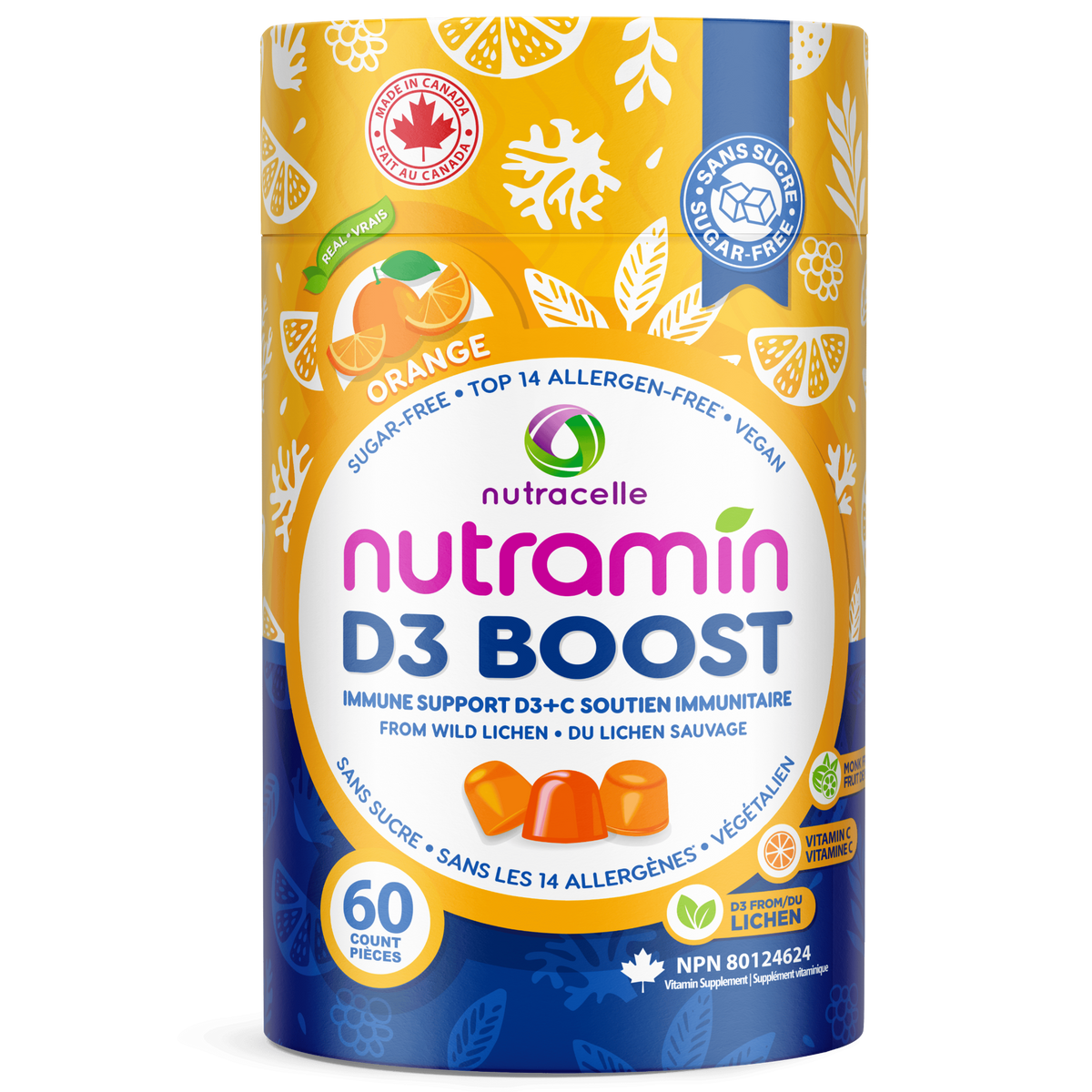 60 Vegan Gummies | Nutramin Adult Super D3 Gummies