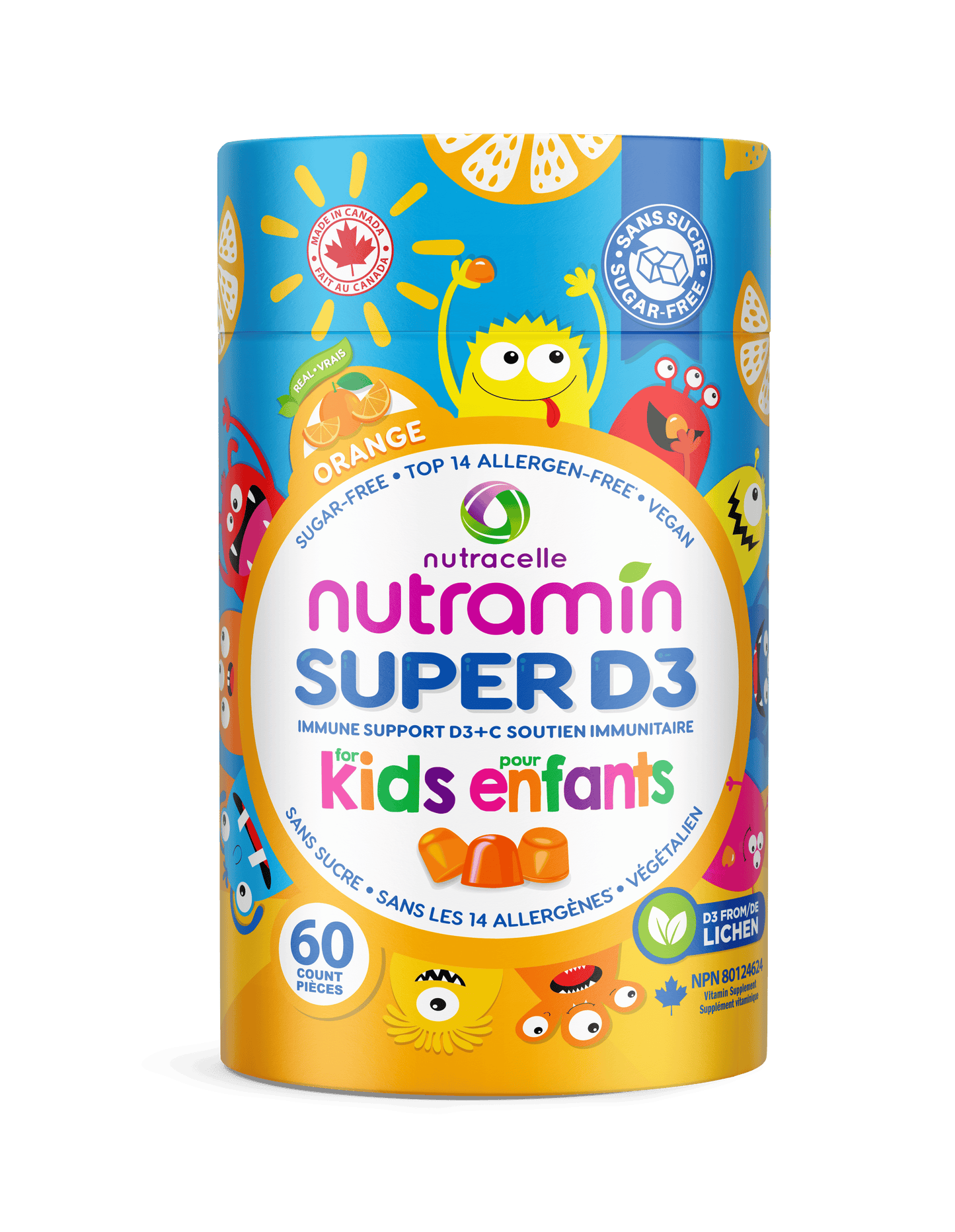 60 Vegan Gummies | Nutramin Kids Super D3 Gummies