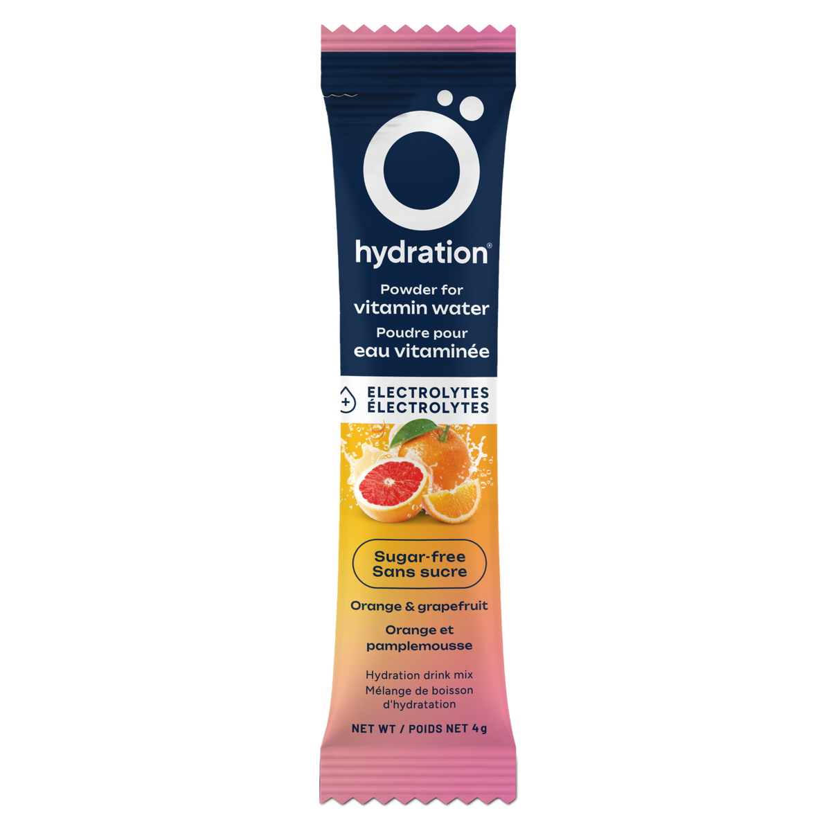 Ö Hydration Electrolyte Drink Mix Orange & Grapefruit, Case of 10 Stick Packs