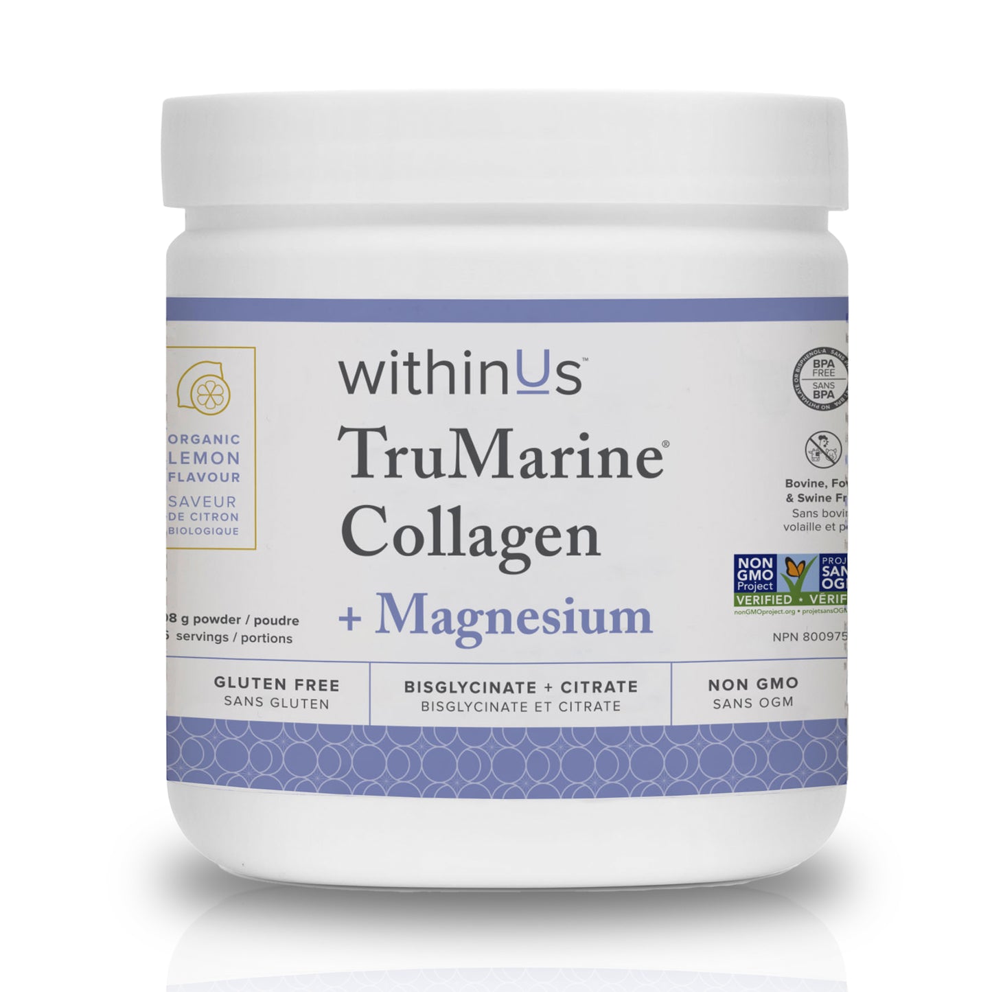 withinUs TruMarine Collagen + Magnesium 224g