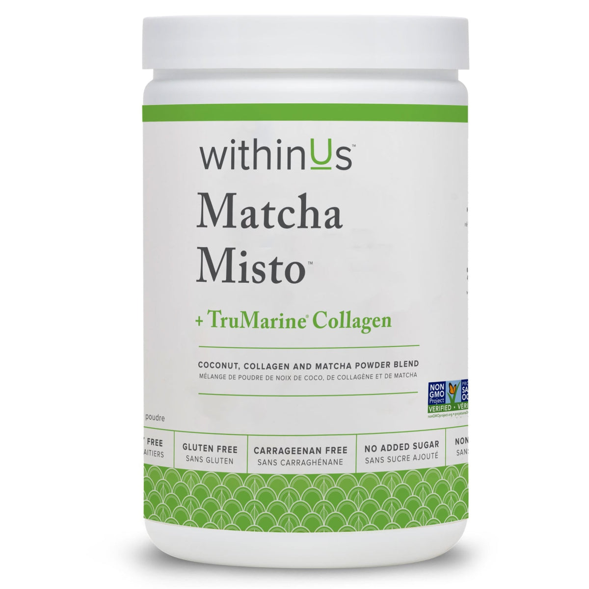 withinUs TruMarine Collagen + Matcha Misto 280g