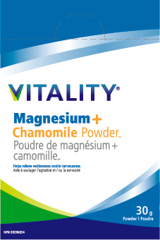 Vitality Magnesium + Chamomile Powder Box of 15 Sachets