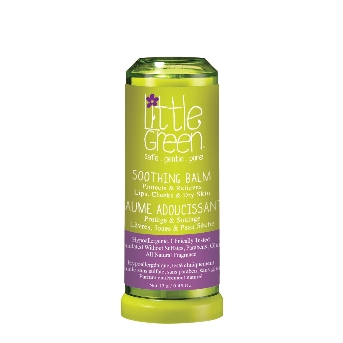 Little Green Kids Soothing Balm Stick for Chapped Lips, Cheeks and Dry Patches, 13g