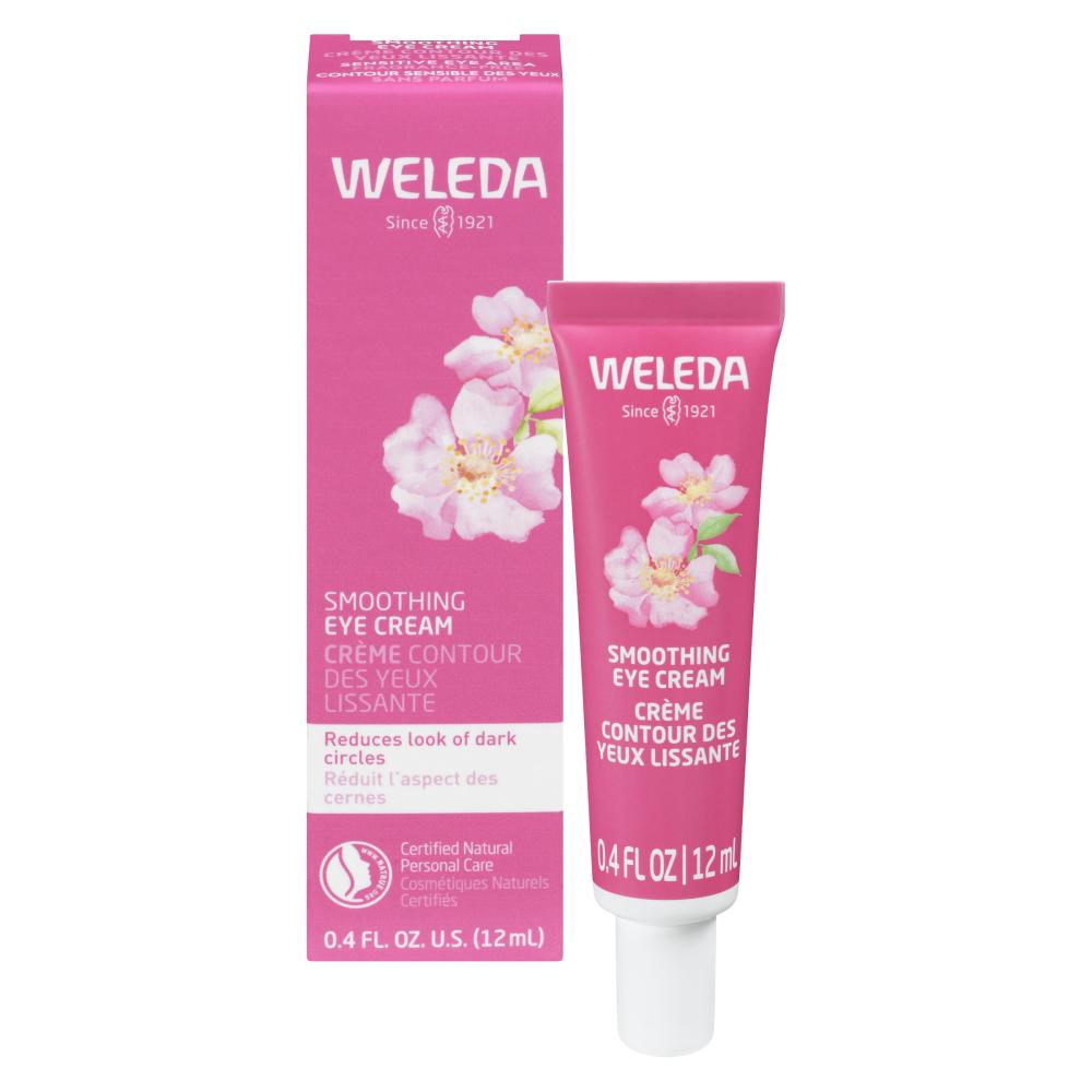 Weleda Smoothing Eye Cream with Wild Rose, White Tea and Caffeine, Fragrance-Free Eye Cream, 12ml