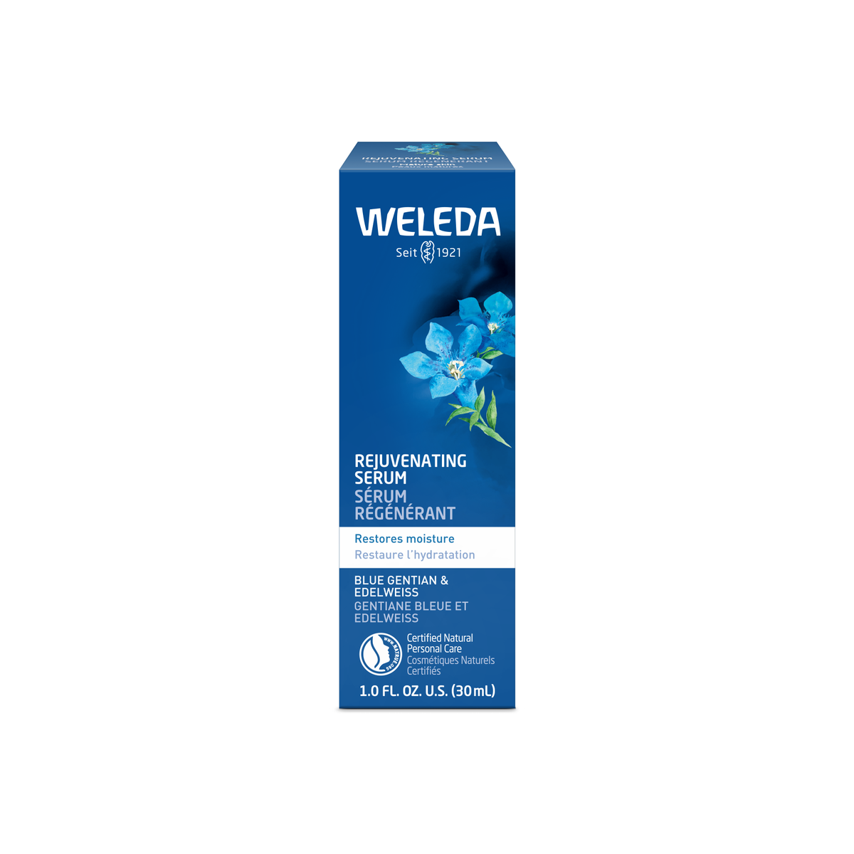 Weleda Rejuvenating Serum with Blue Gentian and Edelweiss, Firming Face Serum for Mature Skin, 30ml