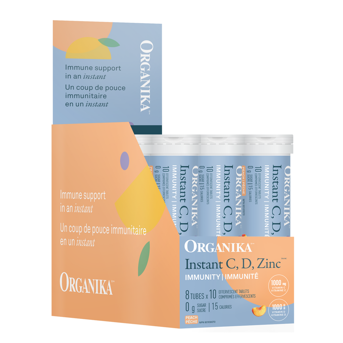 Peach | Organika Instant C, D and Zinc Immunity Peach