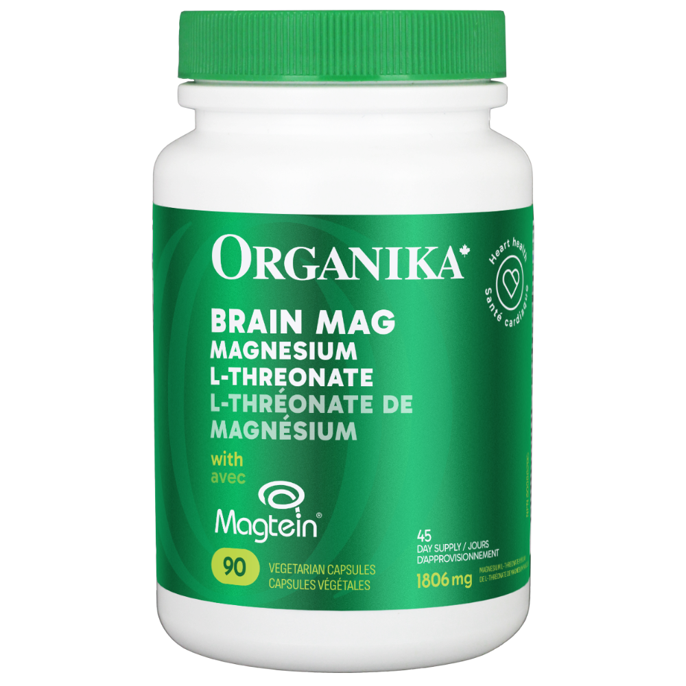 90 Vegetable Capsules | Organika Magtein Magnesium L-Threonate 90 Vegetable Capsules