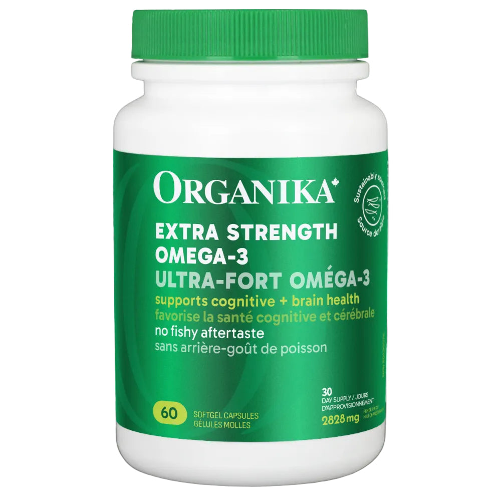 60 Softgels | Organika Omega-3 Extra Strength 60 Softgels