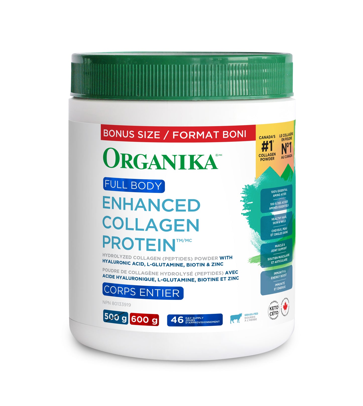 600g | Organika Enhanced Collagen Full Body 600g