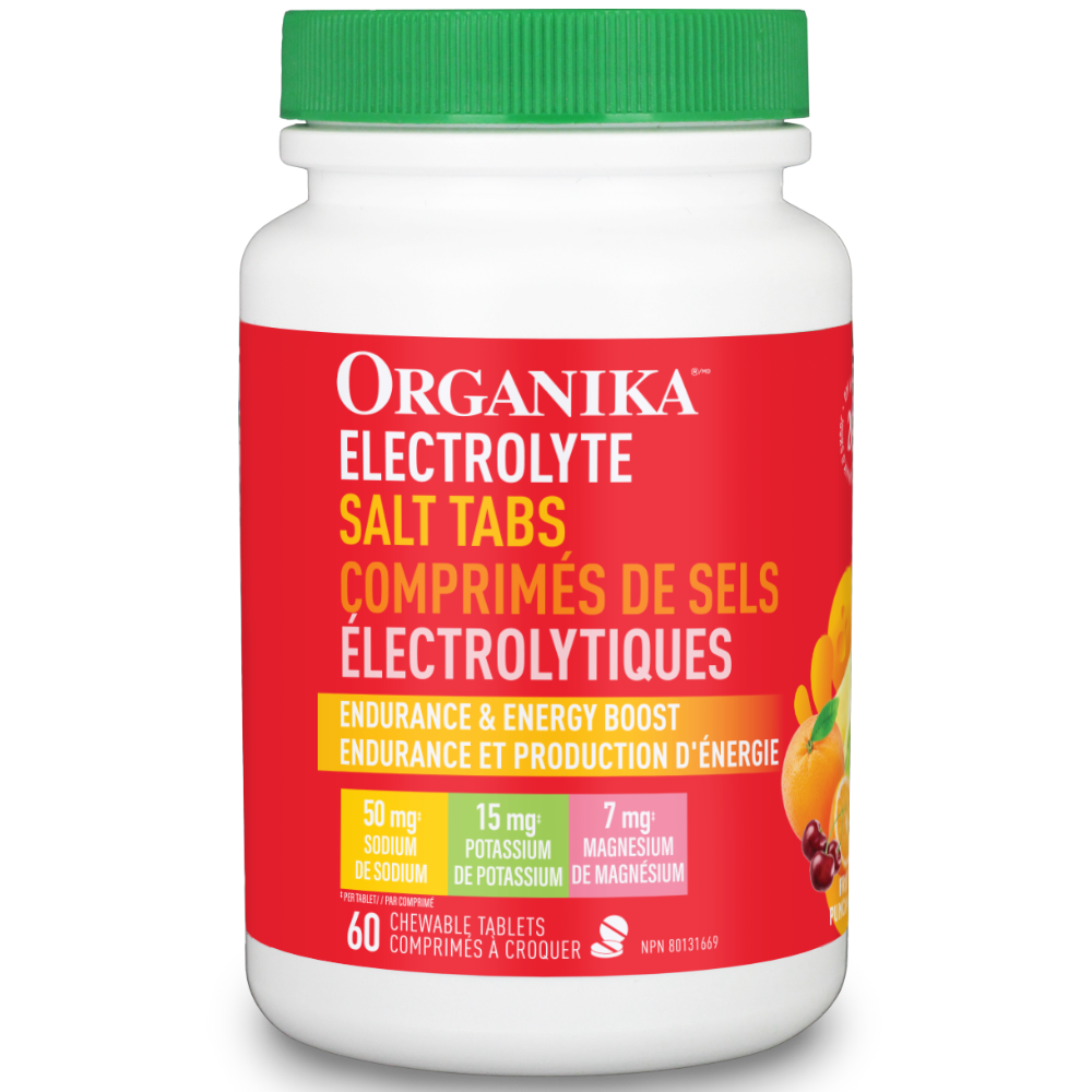 60 Chewables | Organika Electrolyte Salt Tabs 60 Chewables