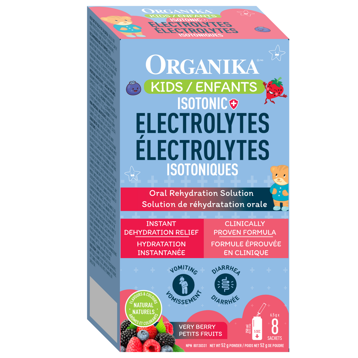 52g Very Berry | Organika Kids Isotonic Electrolytes Powder