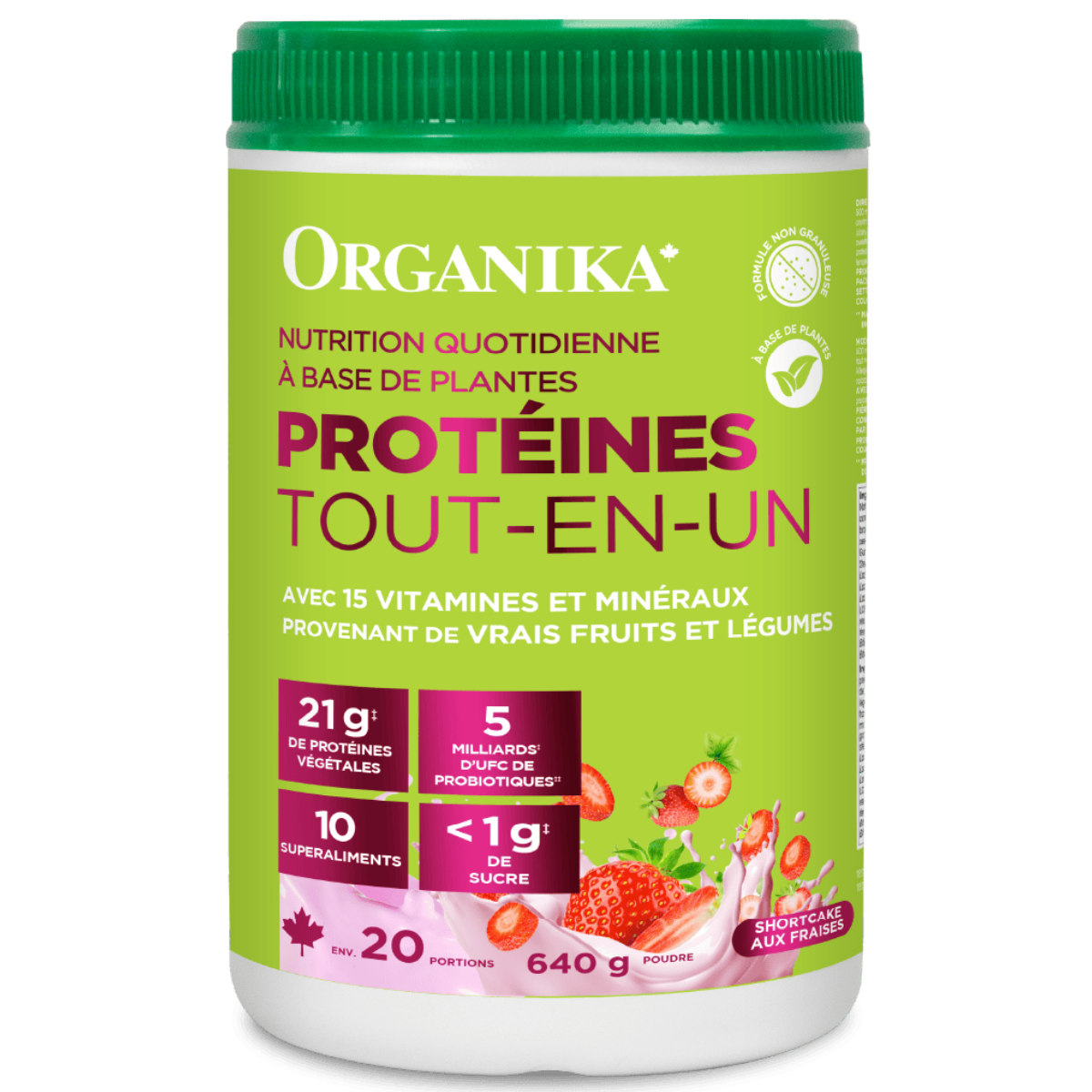 Strawberry | Organika Plant Based Protein Strawberry