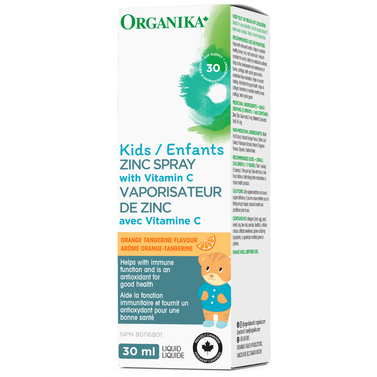 30ml | Organika Kids Zinc Spray 30ml