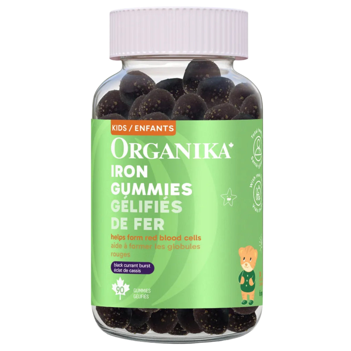 90 Gummies | Organika Kids Iron Gummies 90 Gummies