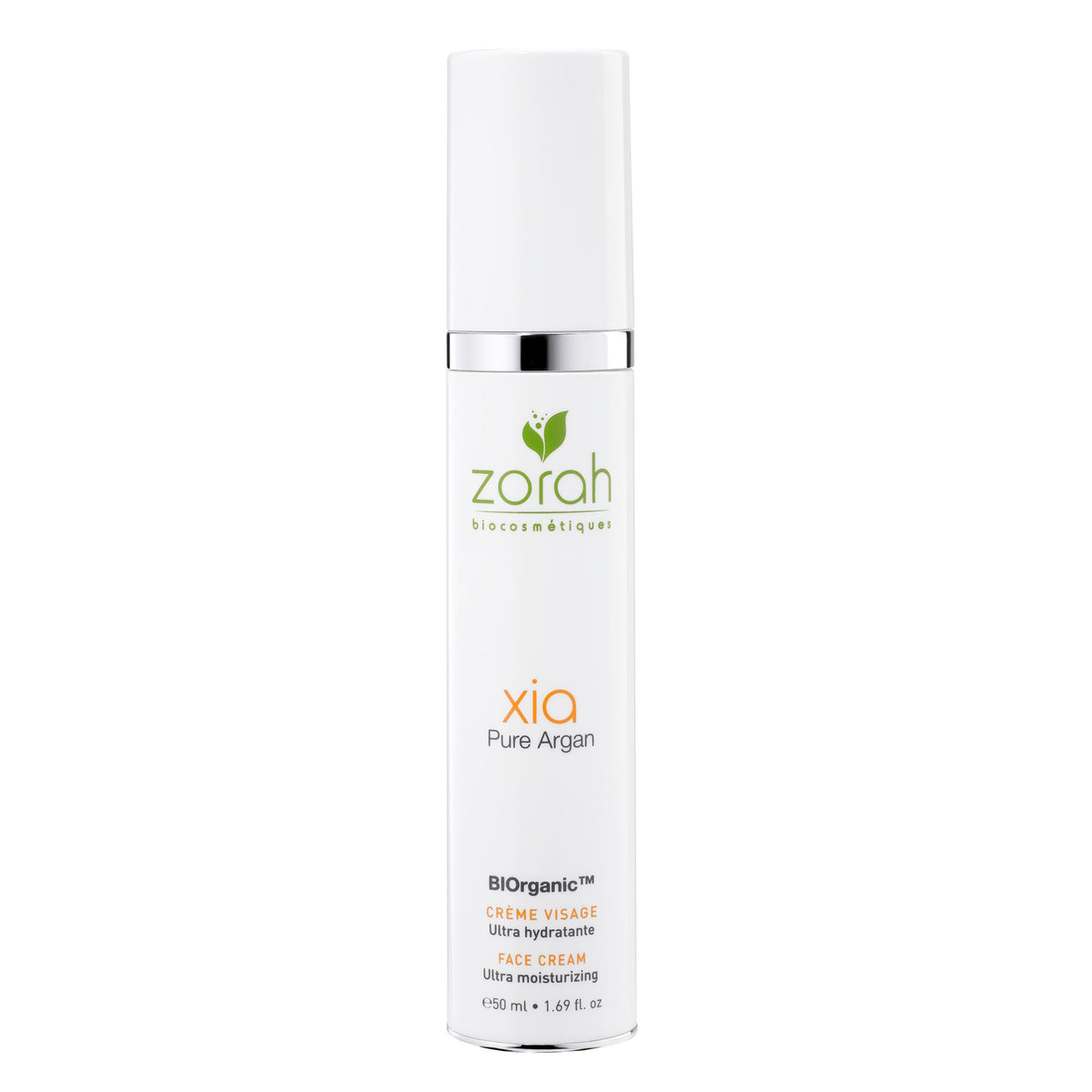 Zorah Xia Ultra Moisturizing Face Cream with Organic Argan, Kukui and Cocoa Butter, for Dry to Very Dry Skin, 50ml