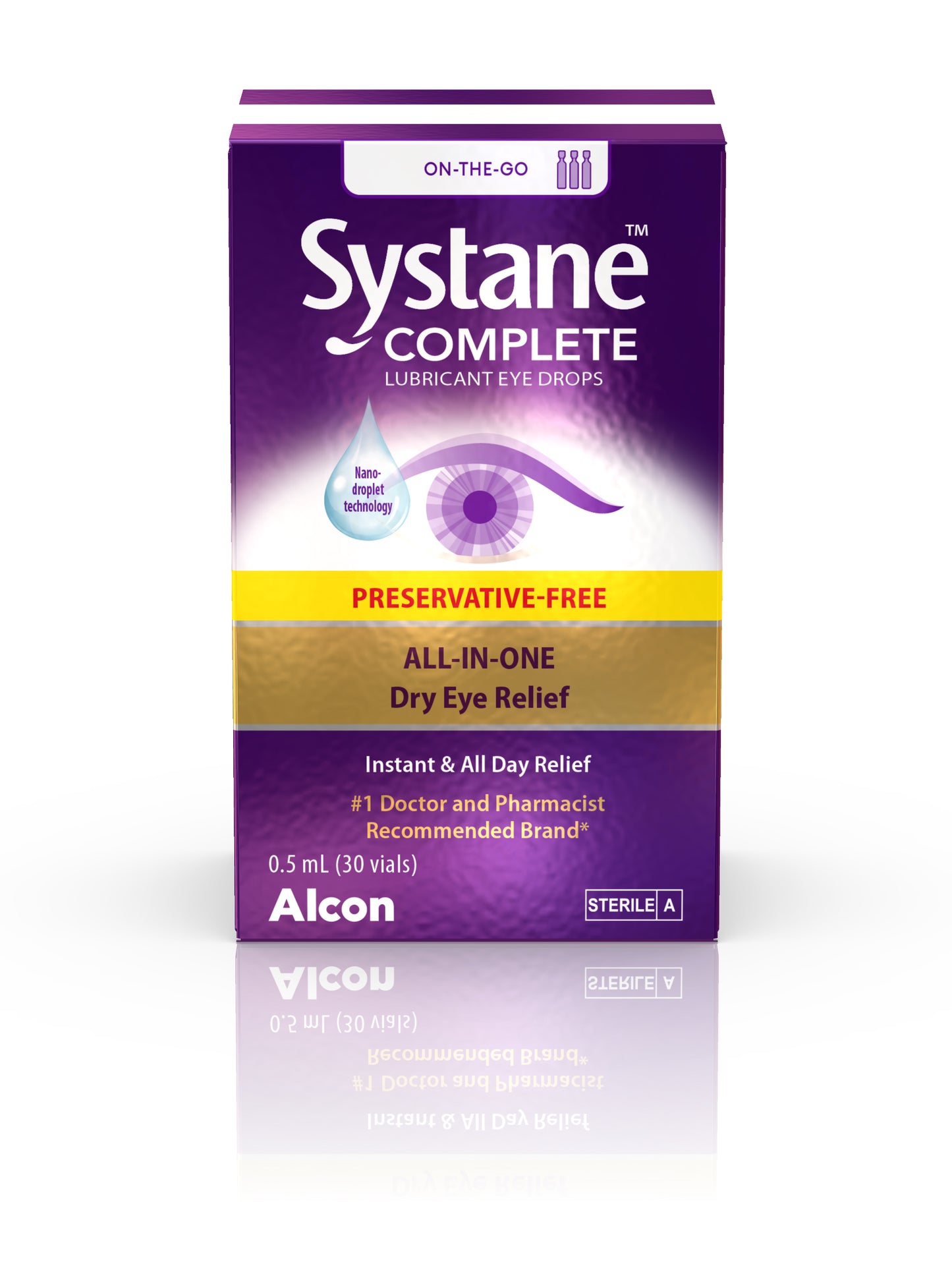 30 x 0.5ml Single-Use Vials | Systane Complete Preservative-Free Lubricant Eye Drops 30 x 0.5ml Single-Use Vials