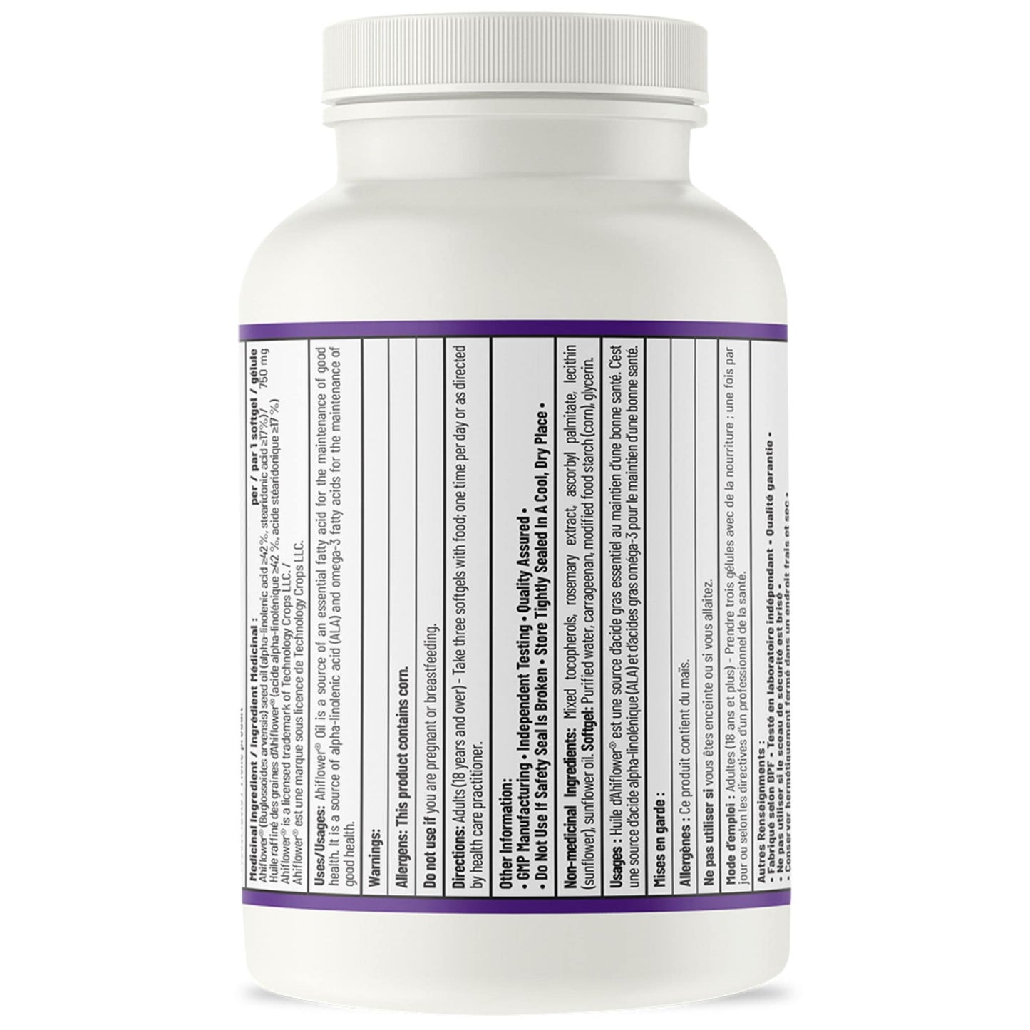 AOR Ahiflower Oil 750mg, 90 Softgels