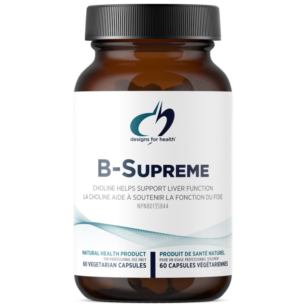 60 Vegetable Capsules - Designs For Health B-Supreme Vitamin B Complex