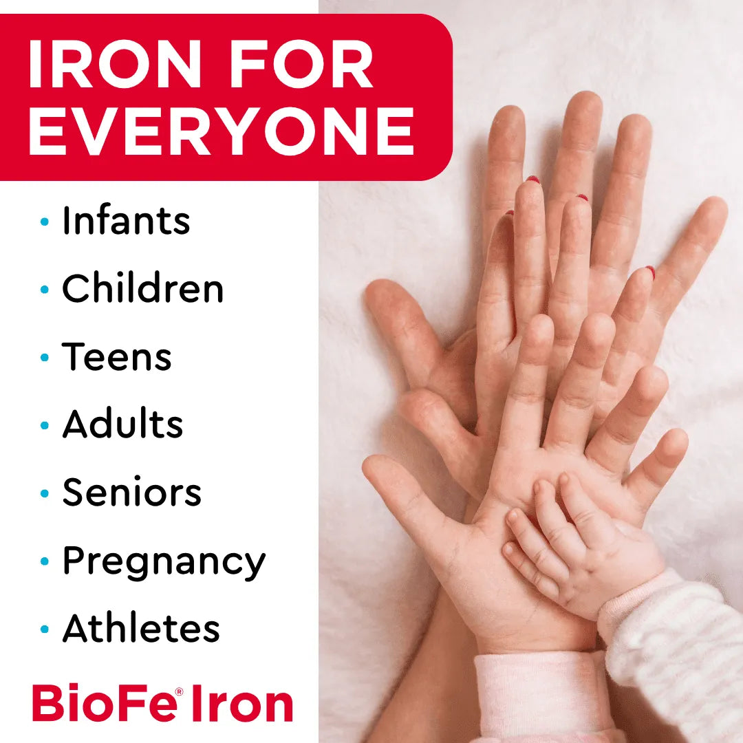 BioFe Liquid Iron 30mg Single-Serve Sachets, Sugar-Free, Great Taste, 5ml x 46 Sachets