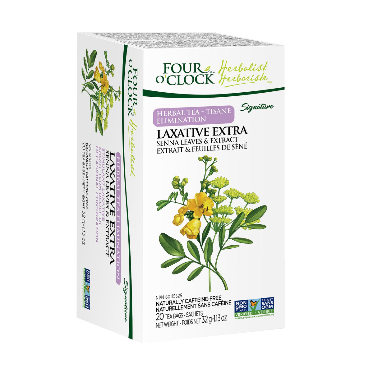 Four O'Clock Laxative Extra Herbal Tea, 20 tea bags