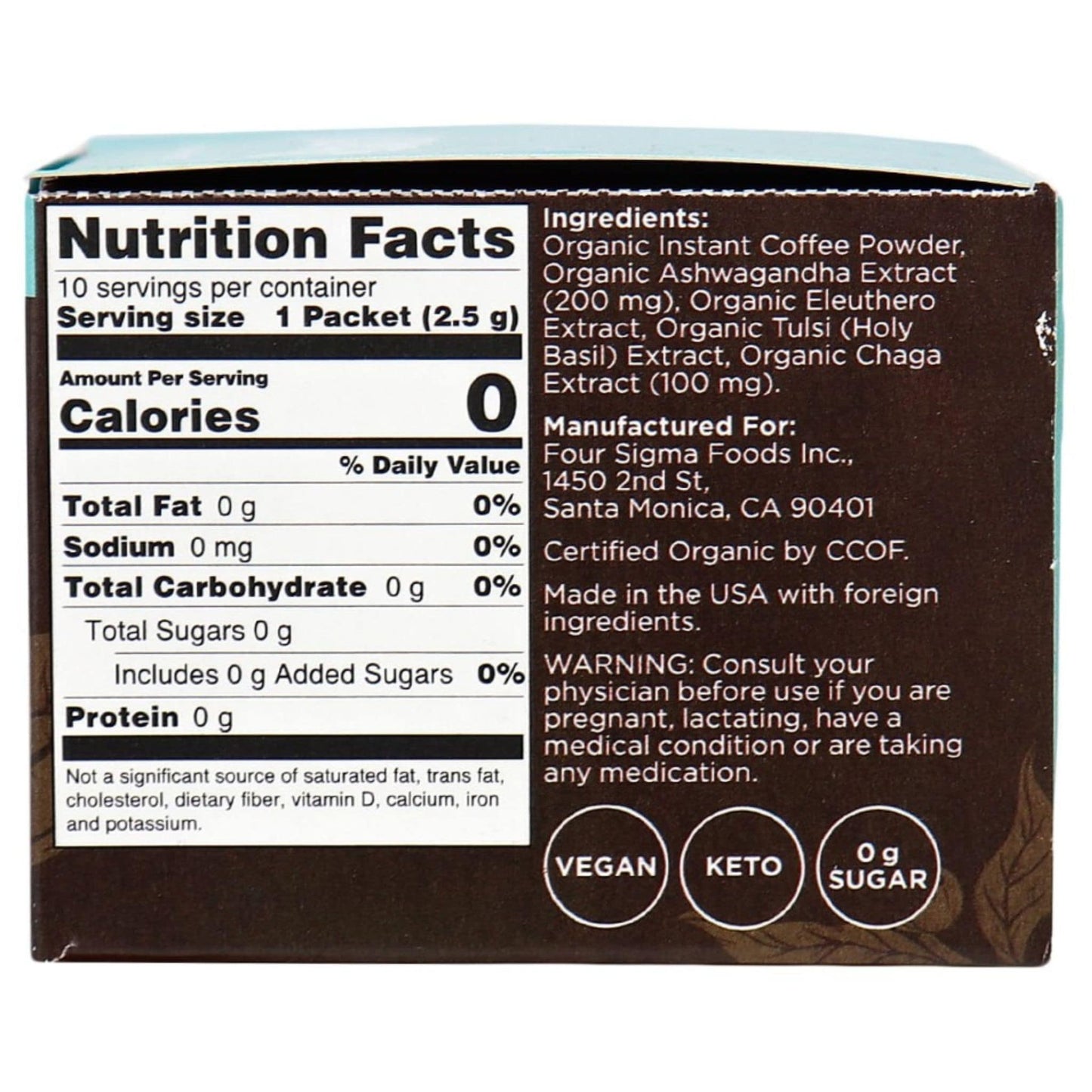 10 Packets | Four Sigmatic Adaptogen Coffee Mix