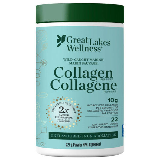 Great Lakes Wellness Marine Collagen Peptides, Wild-Caught, 227g, Unflavoured
