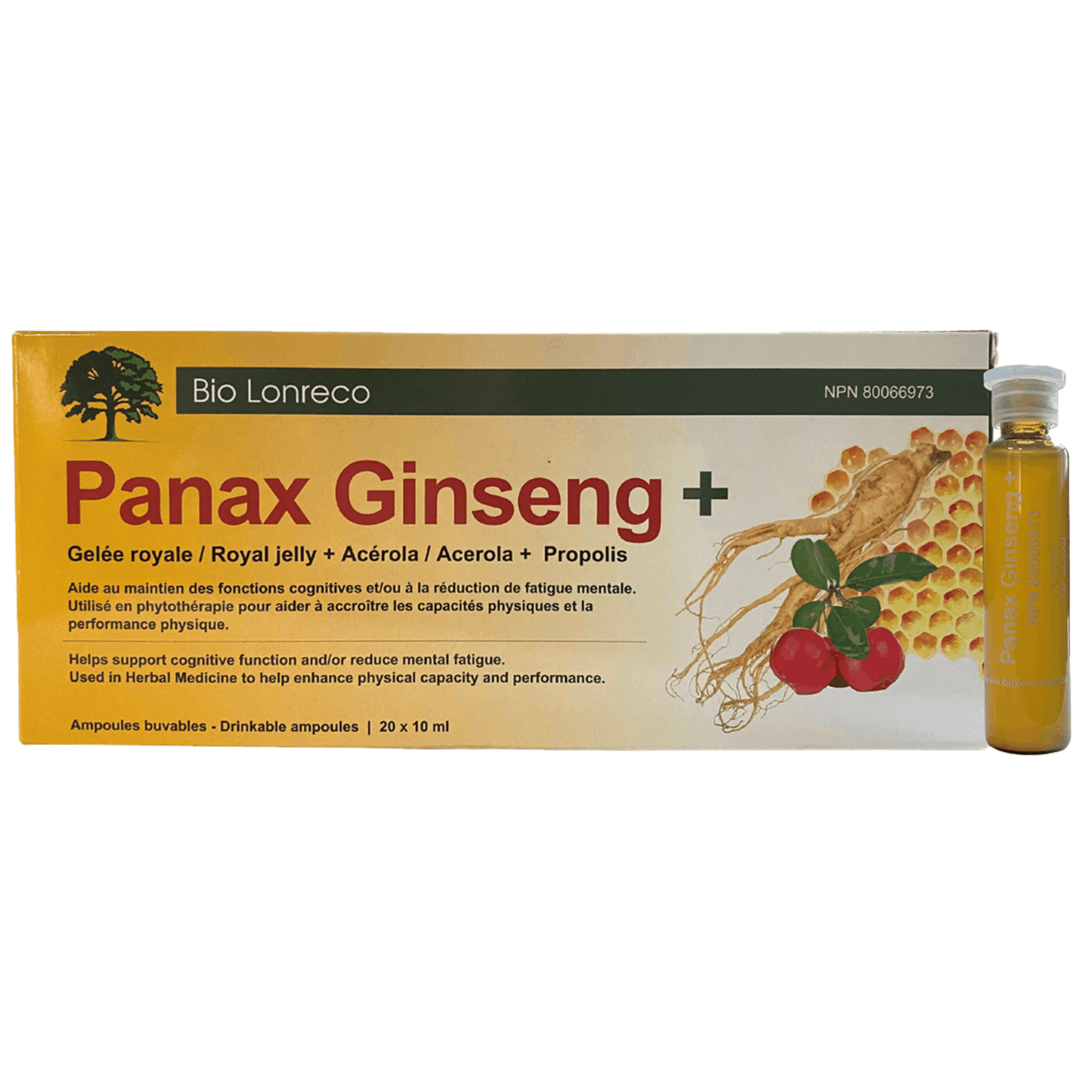 20 Servings | Bio Lonreco Panax Ginseng Plus