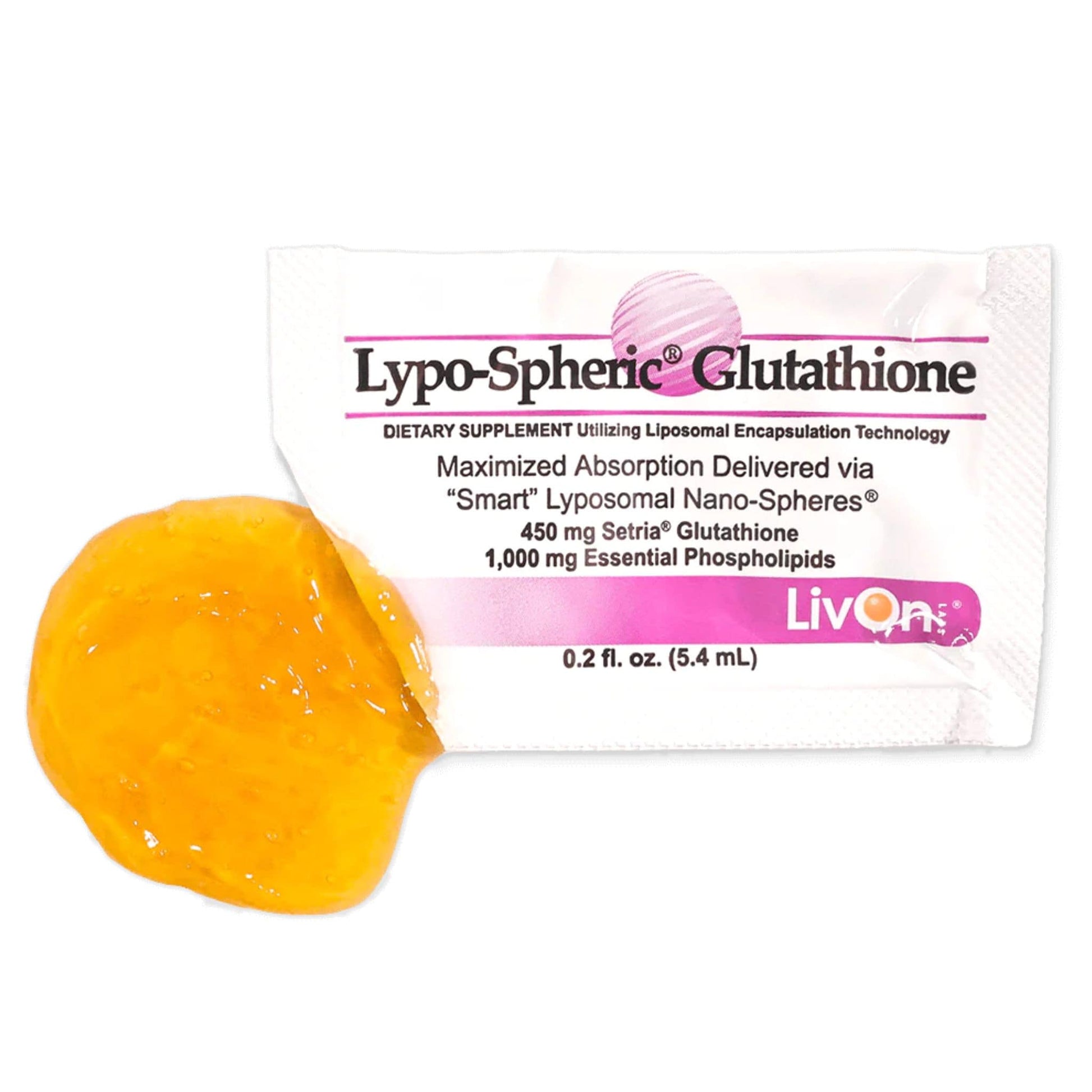 30 Packets | LivOn Lypo-Spheric Glutathione 