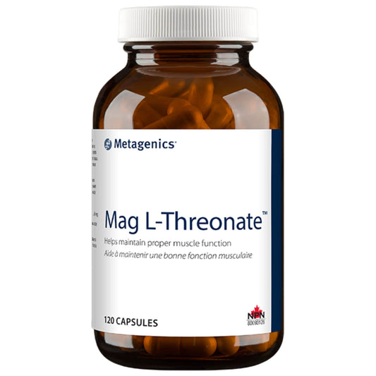 Metagenics Mag L-Threonate, Helps Maintain Muscle Function, 120 Capsules