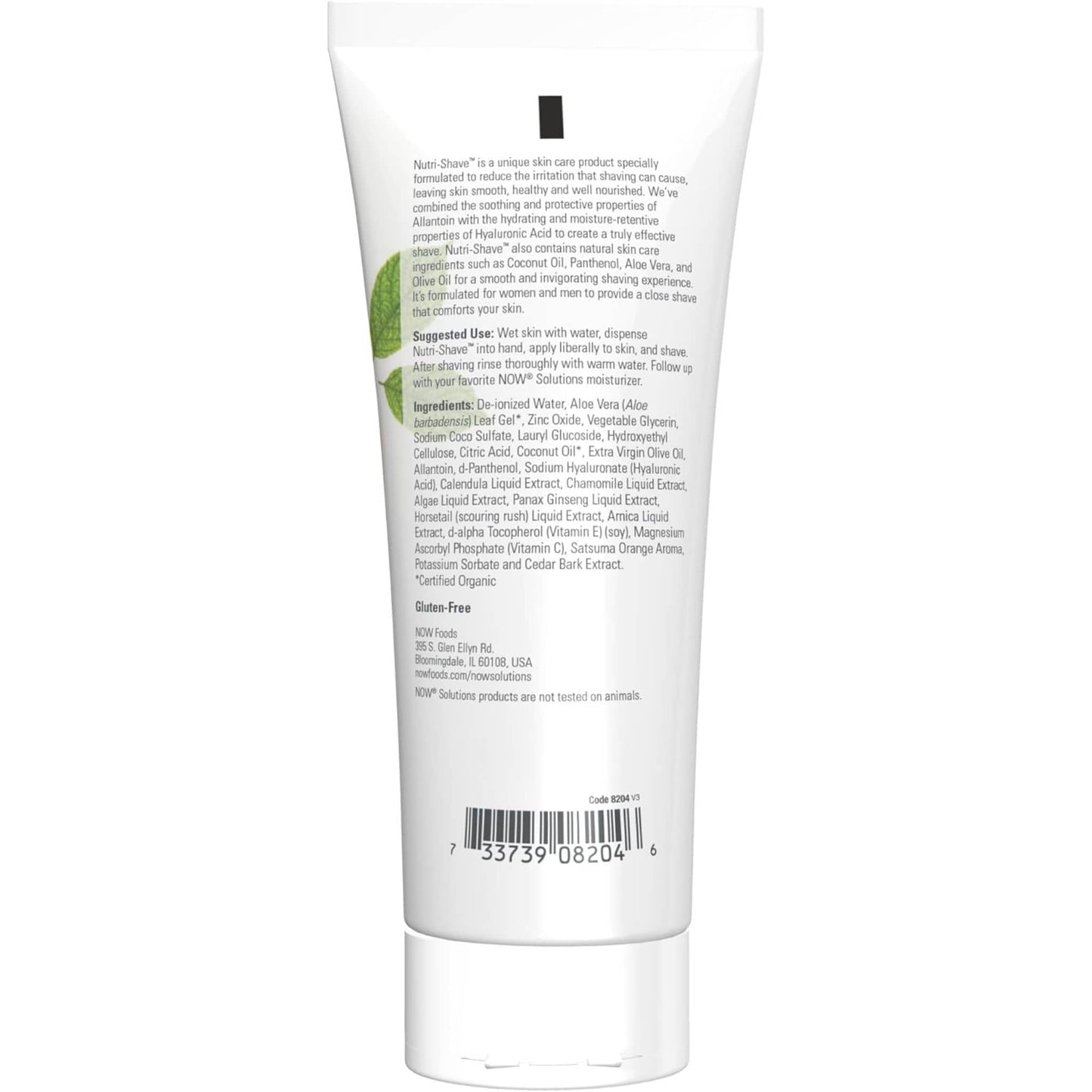 237mL | NOW Solutions Nutri-Shave Natural Shave Cream