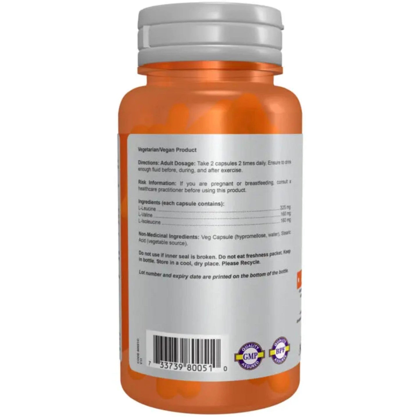 60 Vegetable Capsules | NOW Sports Branched Chain Amino Acids