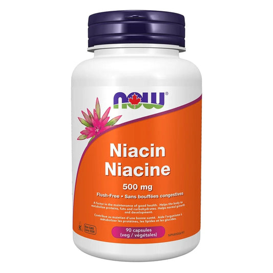 NOW80498-Now-Niacin-Flush-Free-500mg-90-vegetable-capsules