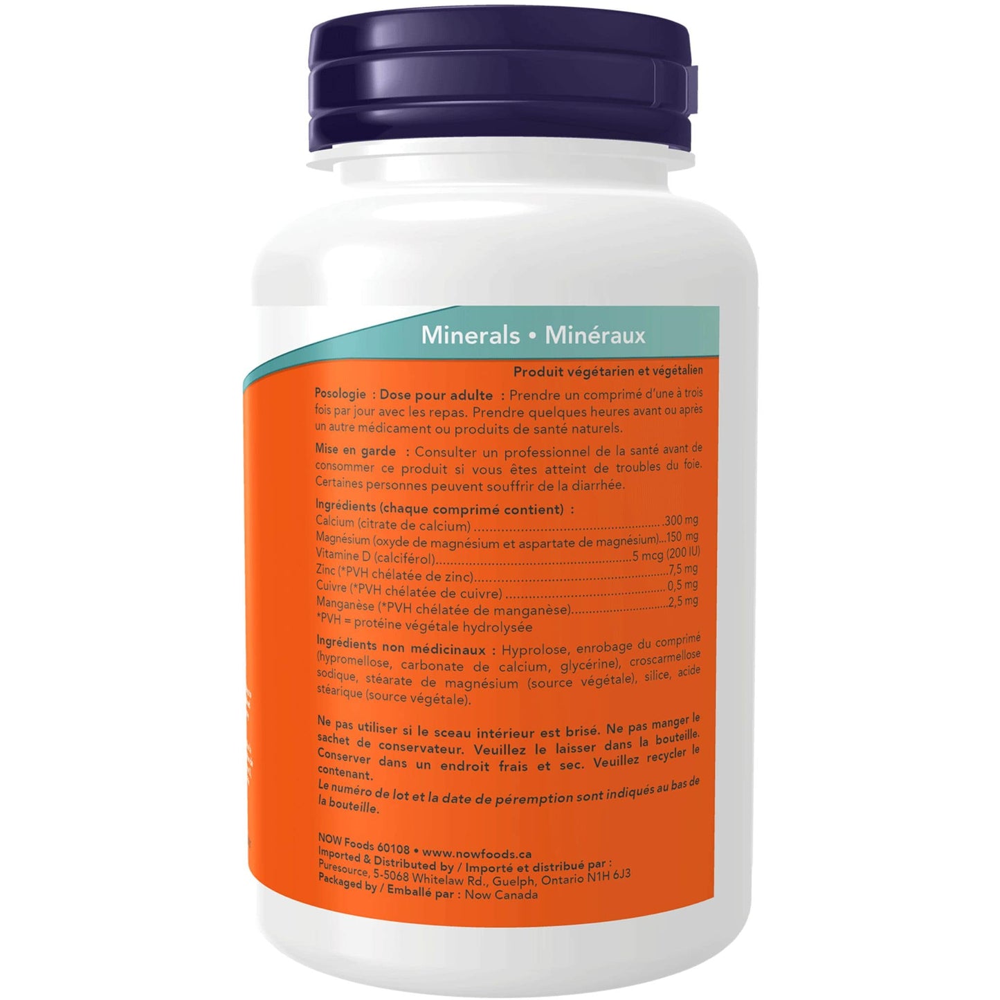 100 Tablets | NOW Calcium Citrate With Minerals and Vitamin D