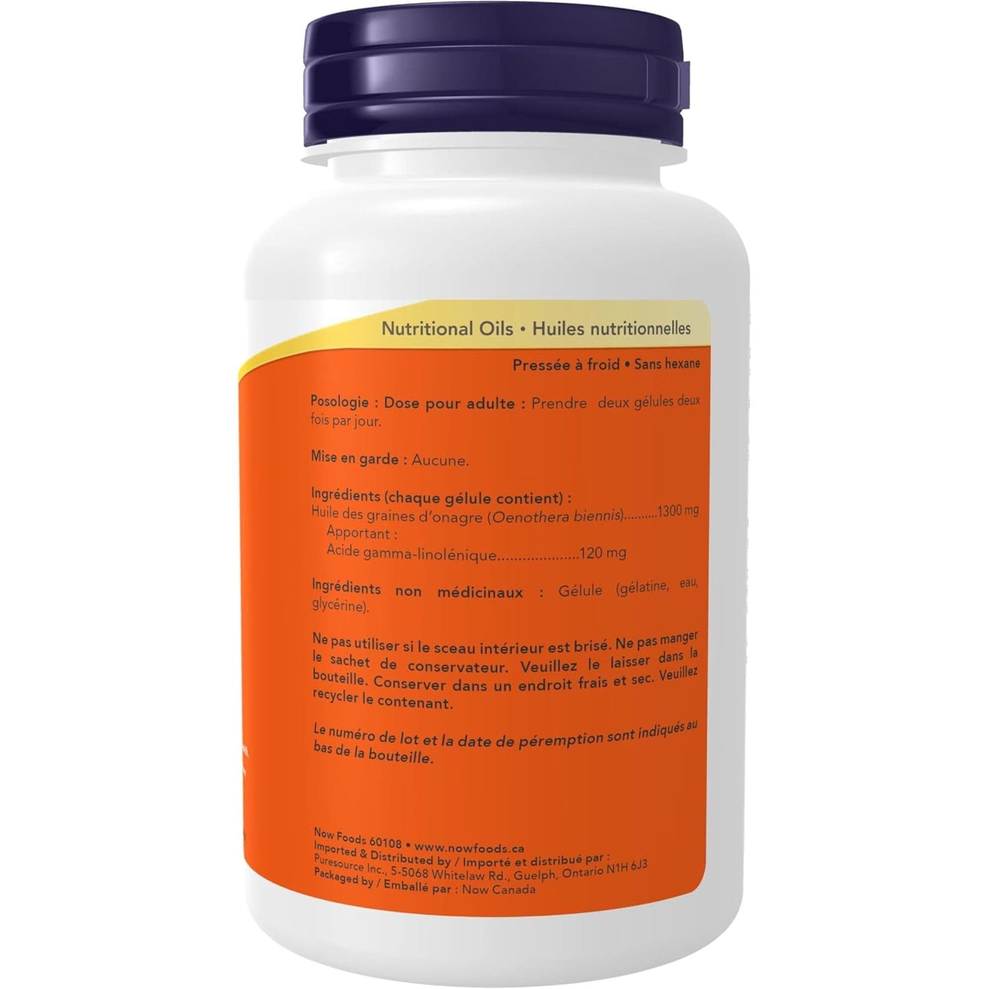 60 Softgels | NOW Super Primrose Oil 1300 mg