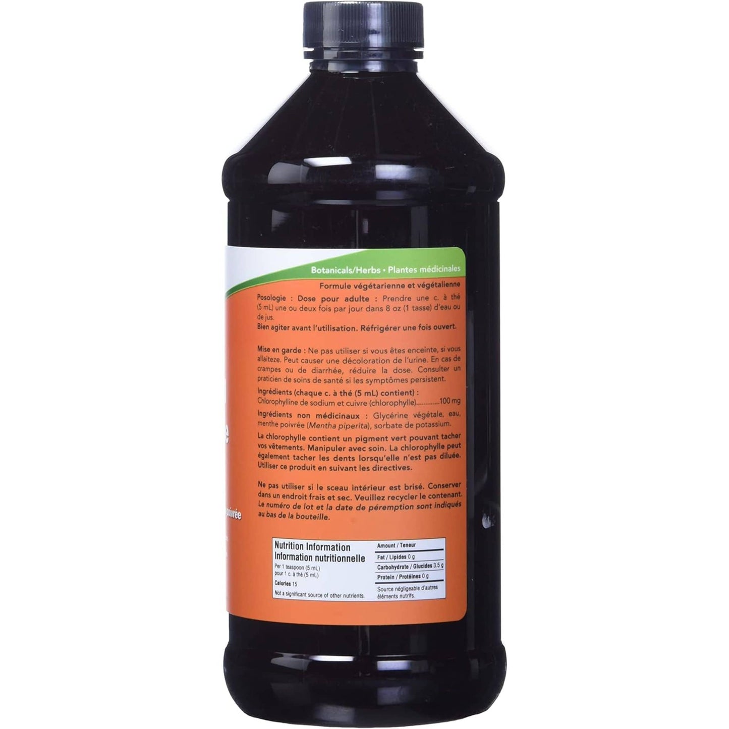 473mL | NOW Liquid Chlorophyll Concentrated with Peppermint