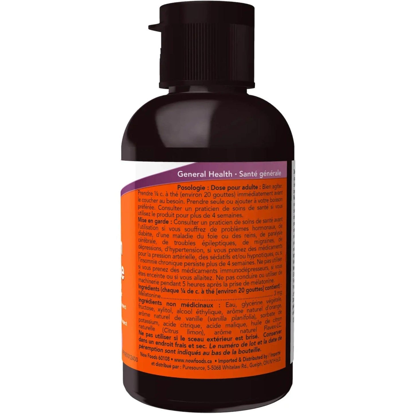 60mL | NOW Melatonin Liquid Fast Absorption