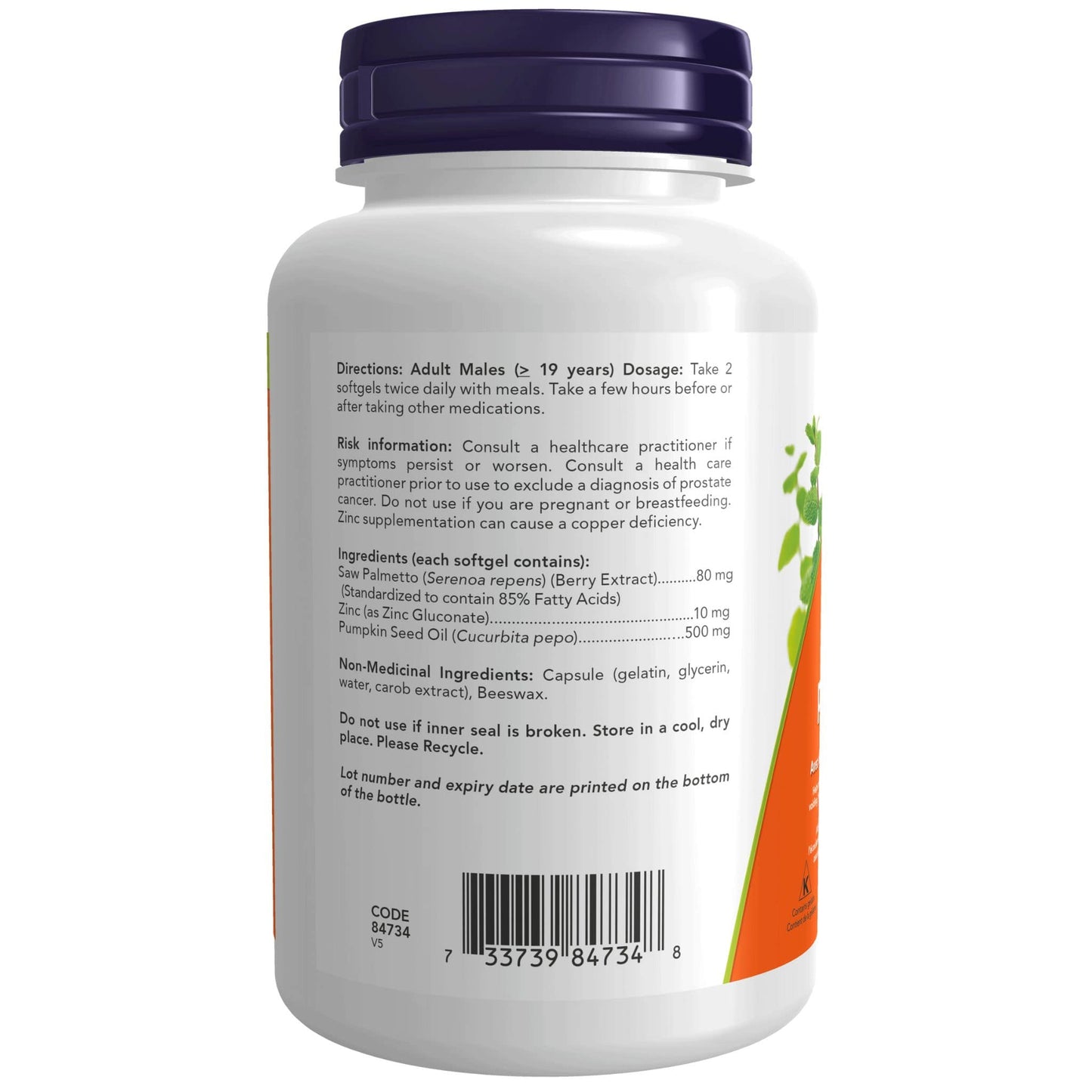 90 Softgels | NOW Saw Palmetto Extract
