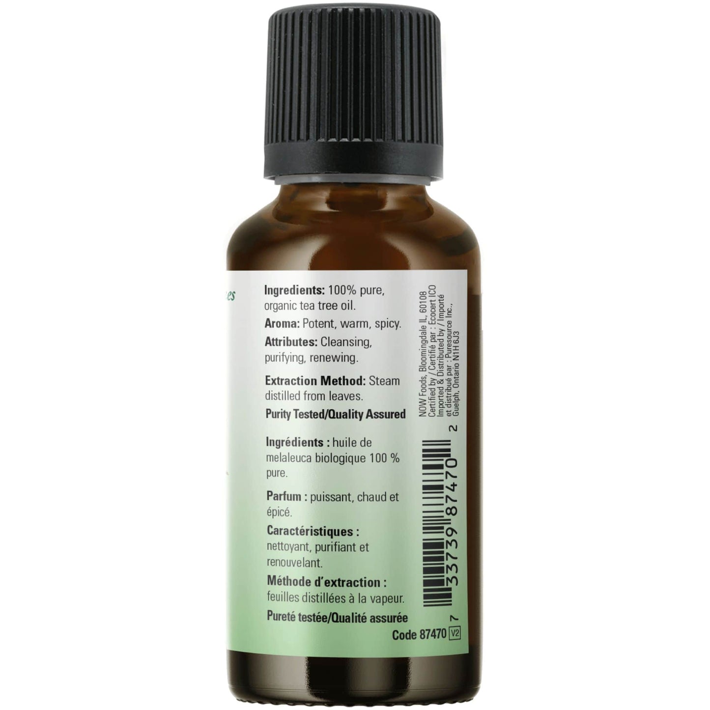 30mL | NOW 100% Pure & Organic Tea Tree Essential Oil