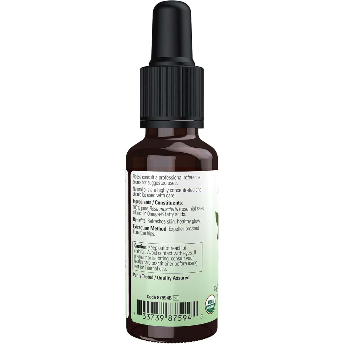 30mL | NOW Solutions 100% Pure & Organic Rose Hip Seed Oil