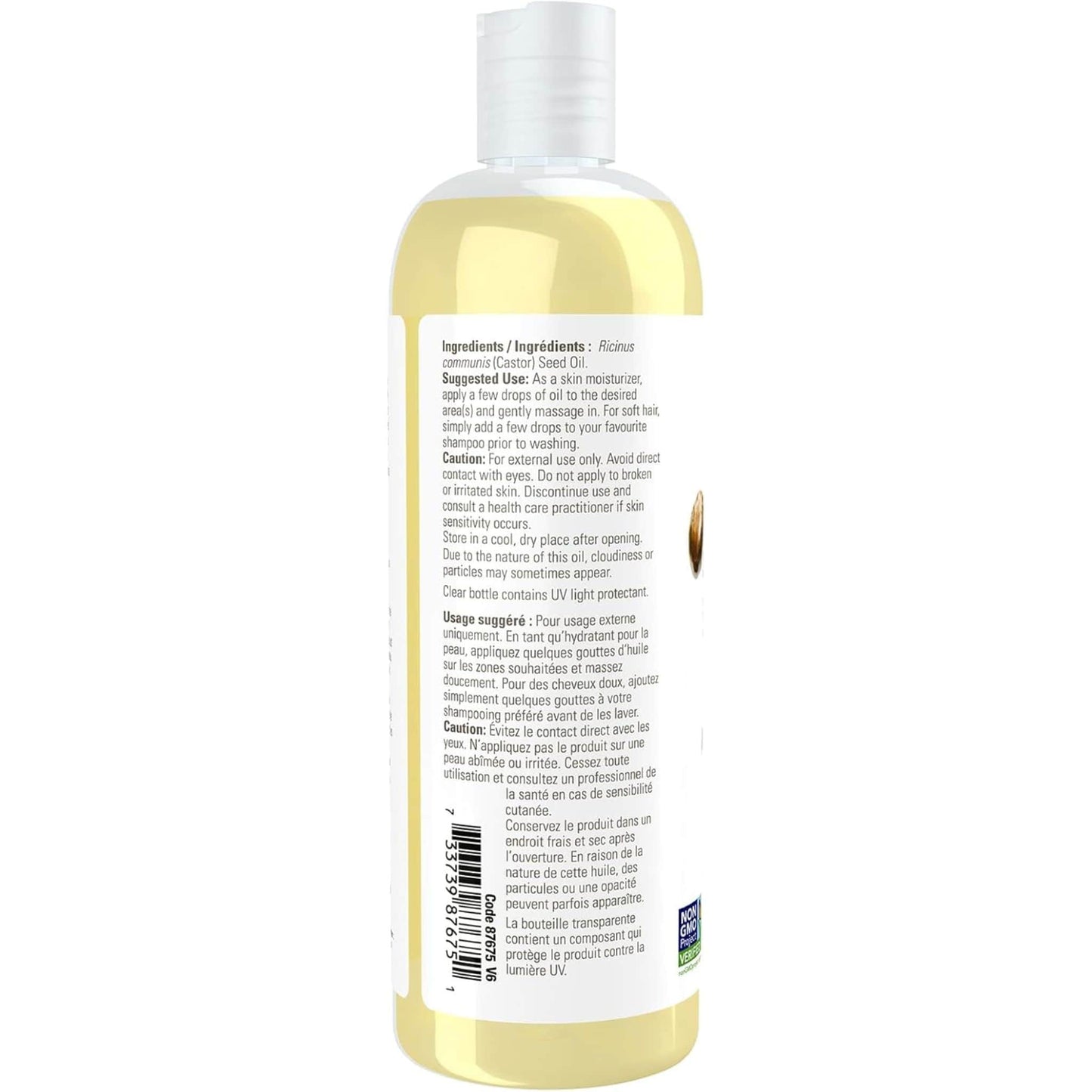 473mL | NOW Solutions Pure Castor Oil