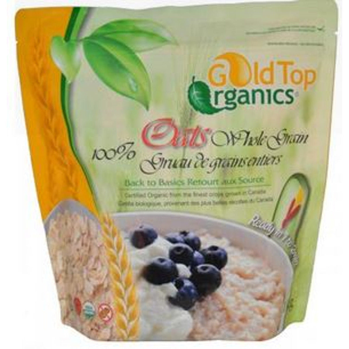 Gold Top Organic Back to Basics Oats, 1kg