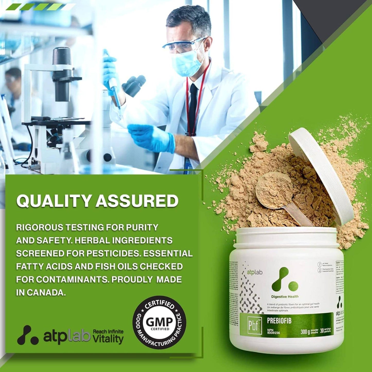 ATP Lab PreBioFib Powder, 300g