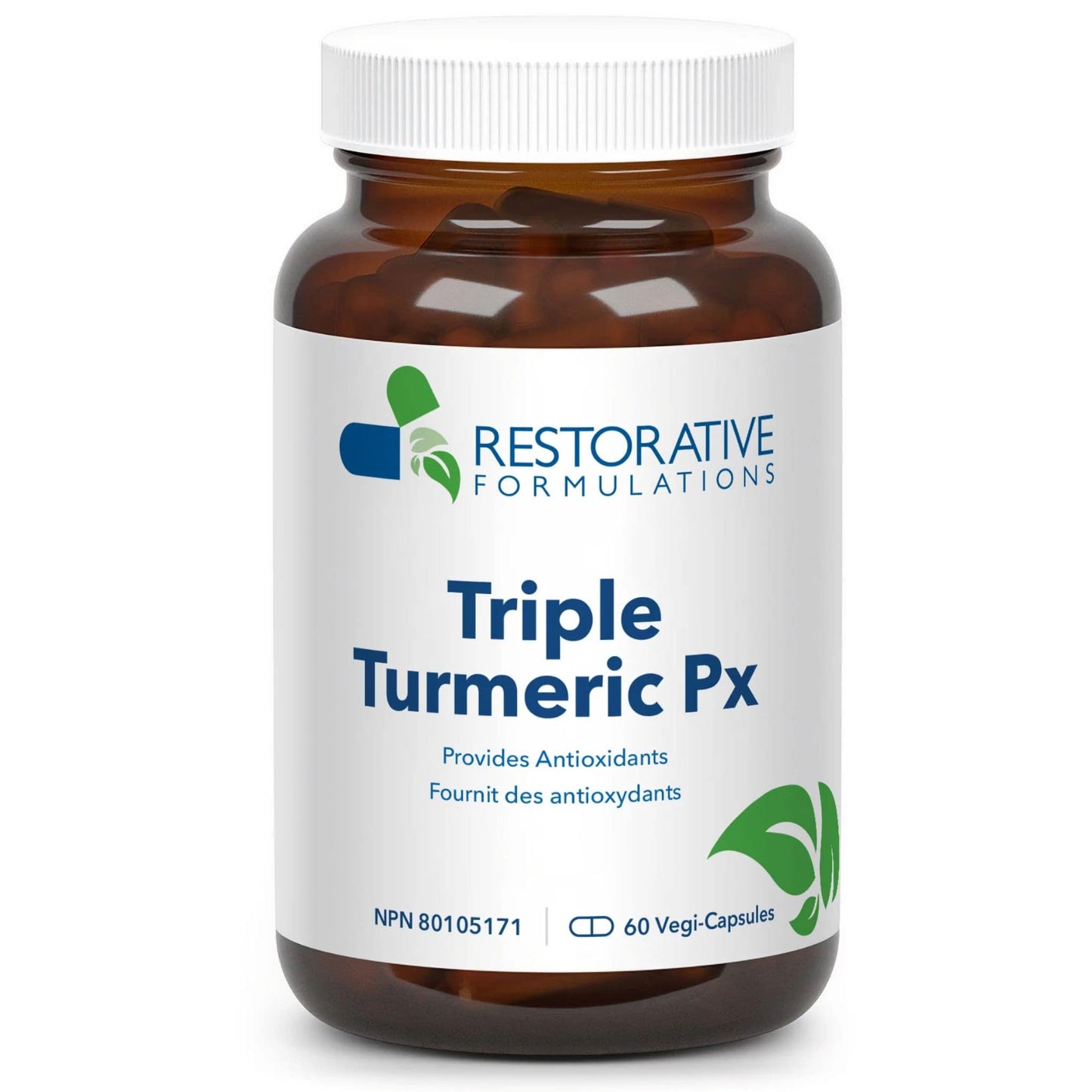 Restorative Formulations Triple Turmeric Px, Provides Antioxidants, 60 Vegetable Capsules