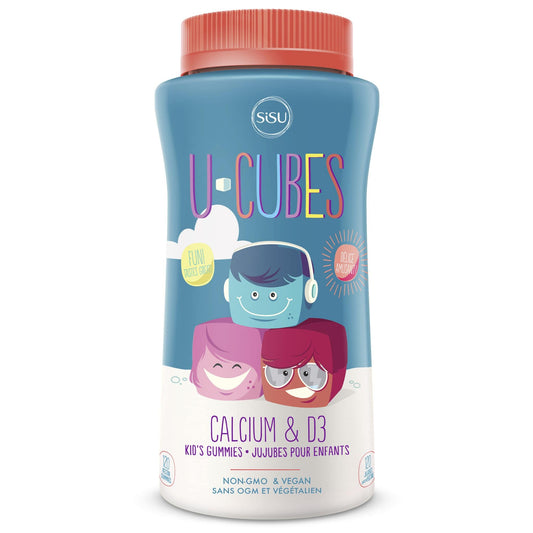 Assorted: Strawberry, Blueberry, Pink Lemonade | SIsu U-Cubes Calcium and D3 Kids Gummies