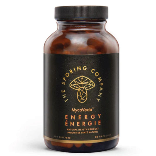 60 Vegetable Capsules | The Sporing Company Mycoveda Energy