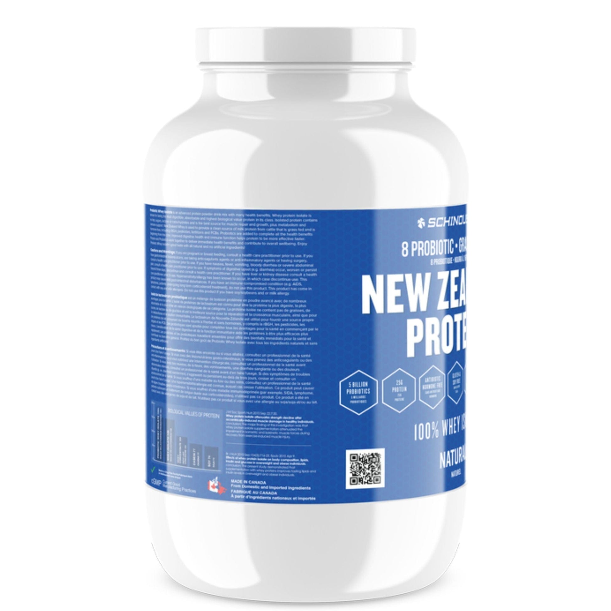 Natural | Schinoussa New Zealand Protein 8 Probiotic 100% Whey Isolate // Natural flavour