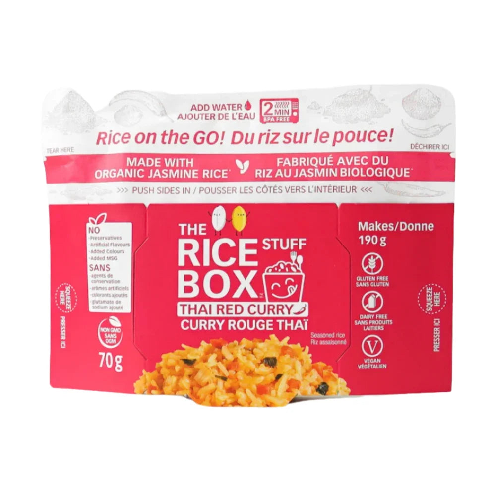 The Rice Stuff Thai Red Curry Rice box