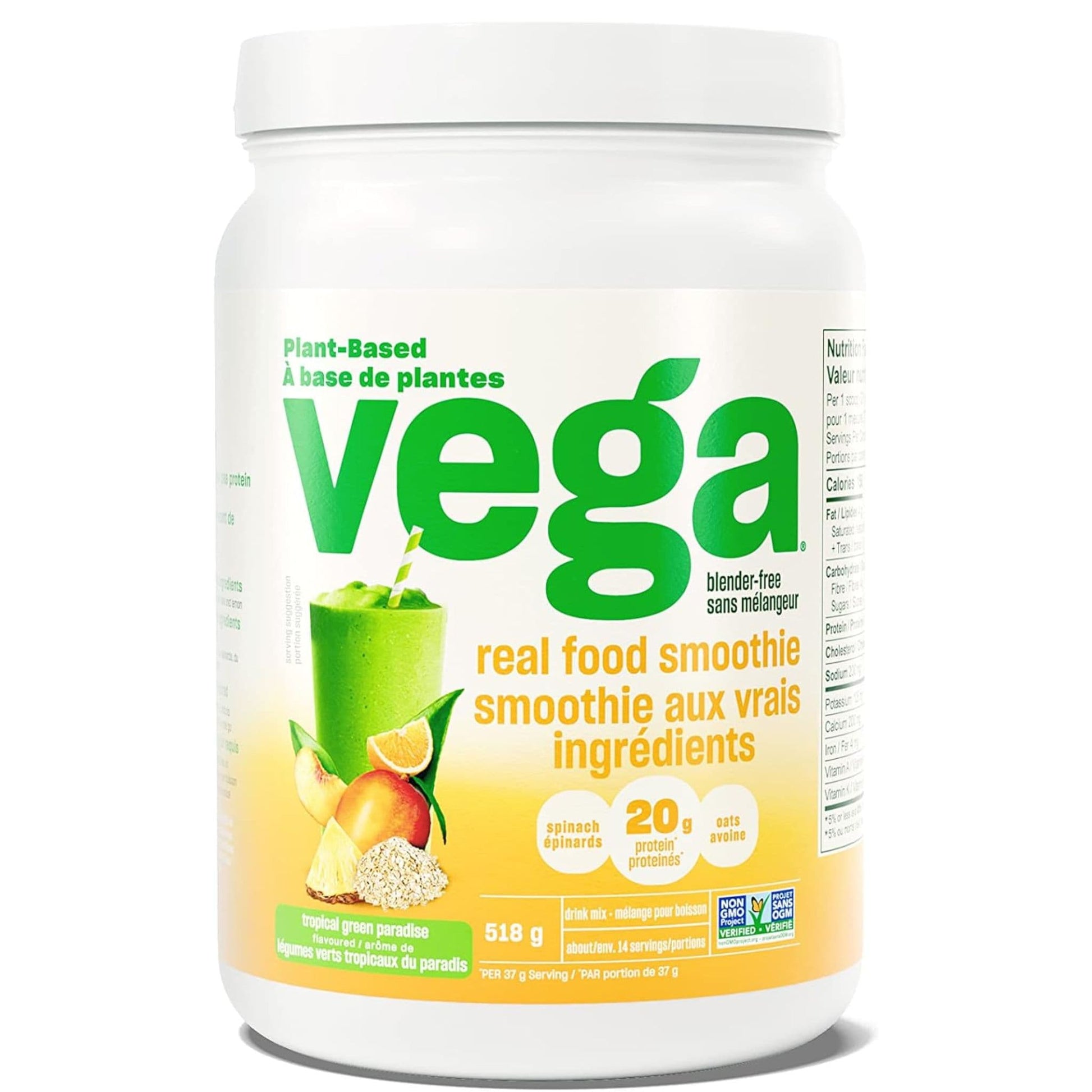 Tropical Green Paradise (518g) | Vega Real Food Smoothie // Tropical flavour