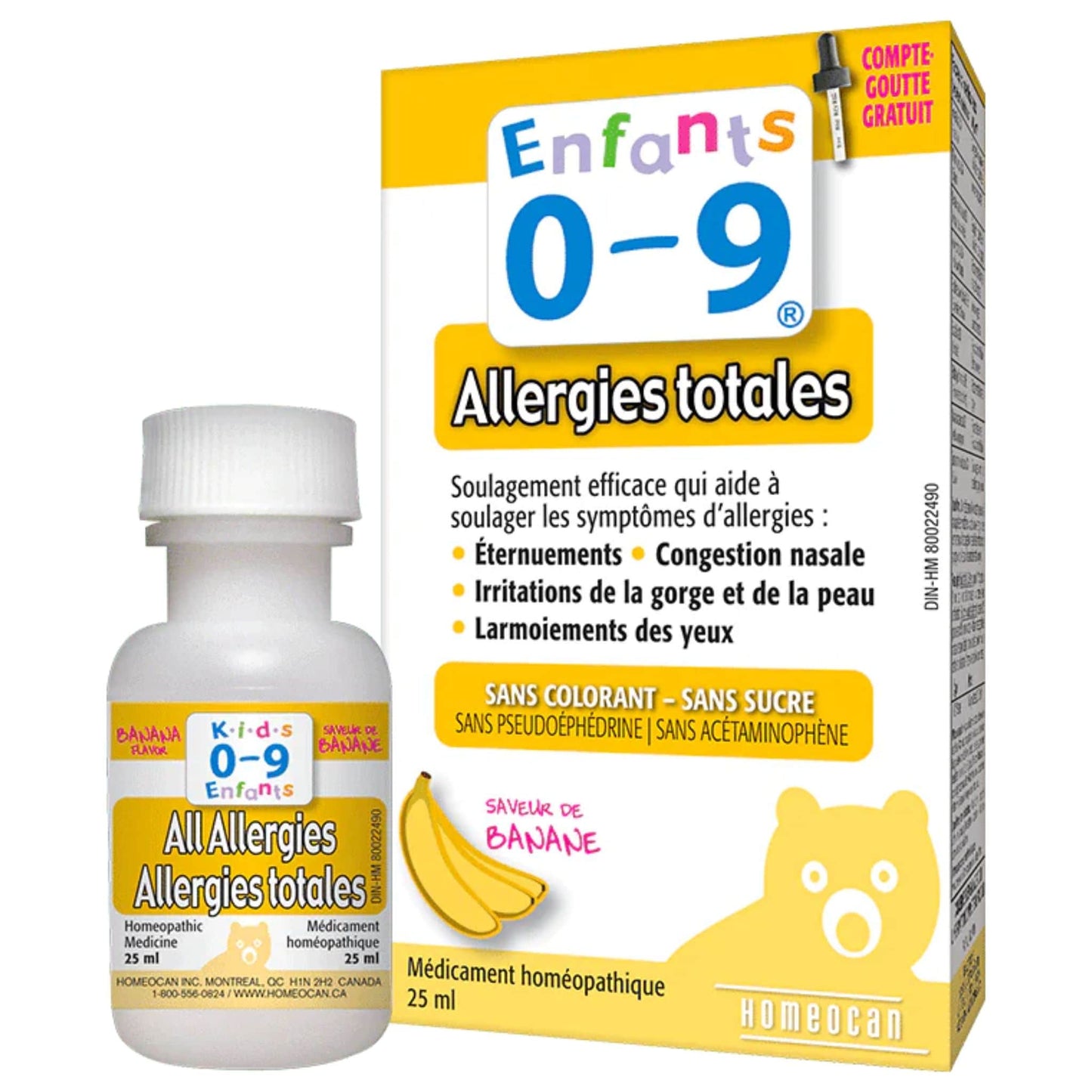 Banana 25ml | Kids 0-9 All Allergies Homeopathic Medicine // French Packaging