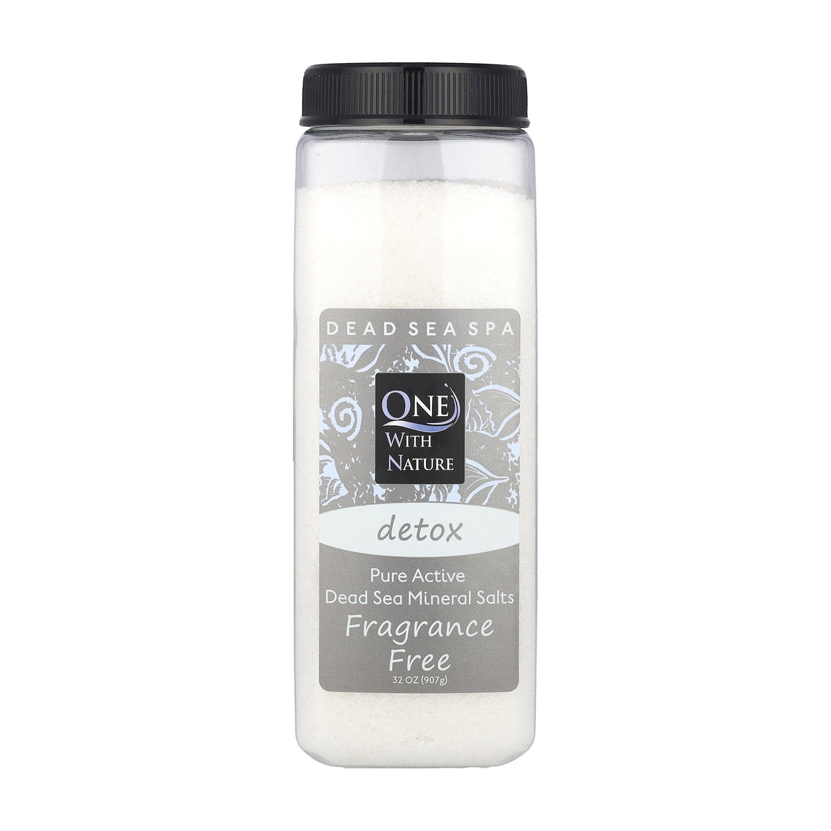 One With Nature Dead Sea Mineral Bath Salt Fragrance Free 907g